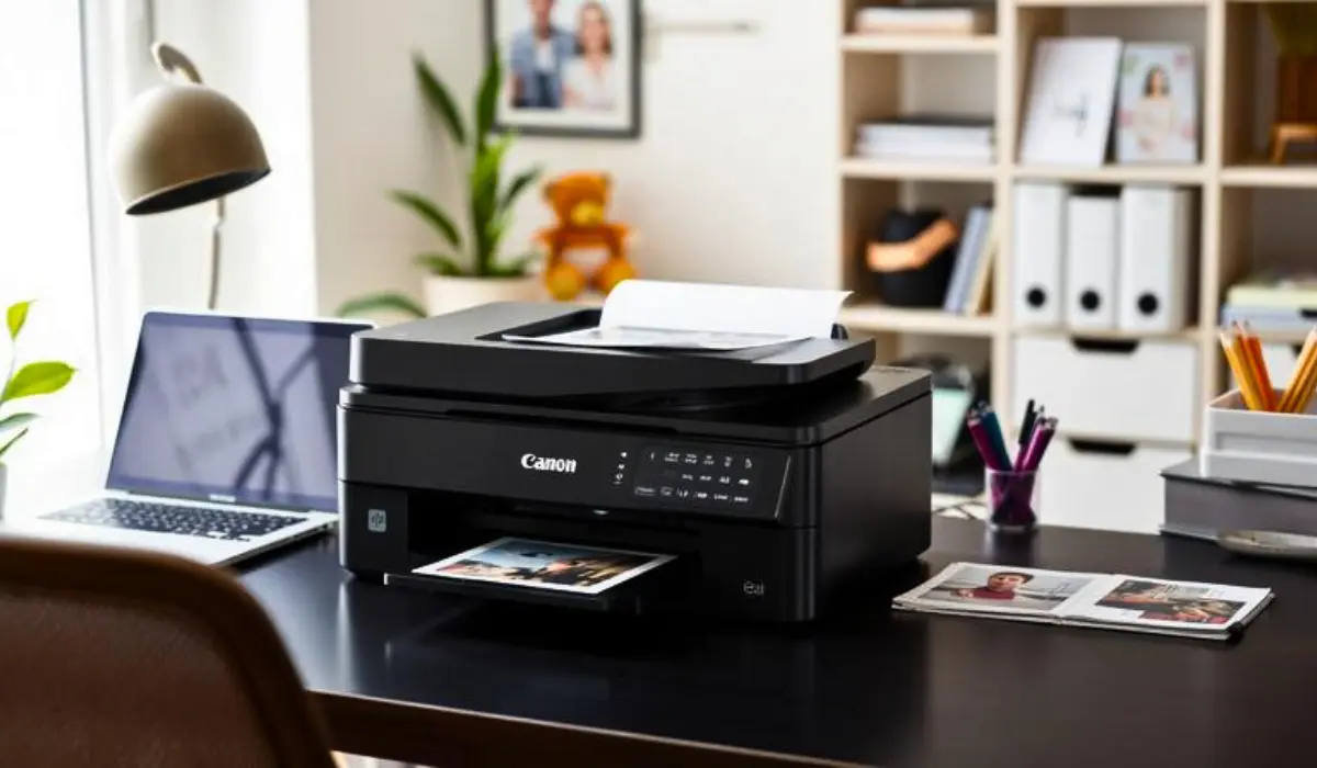 Business professional selecting the right office printer