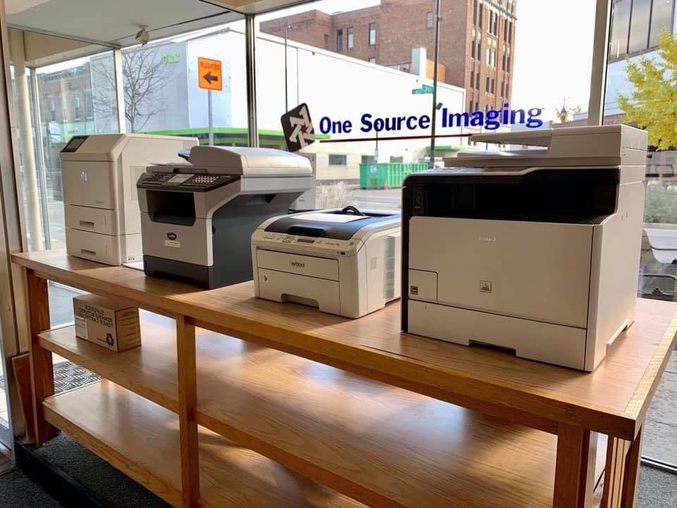 table of printers and copiers