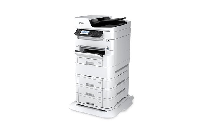 Epson WorkForce Pro WF-C879R with optional paper trays